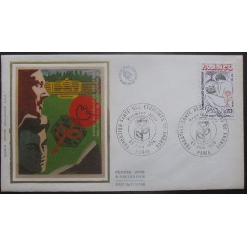 France Fdc Santé Des Étudiants 21-06-75 Paris