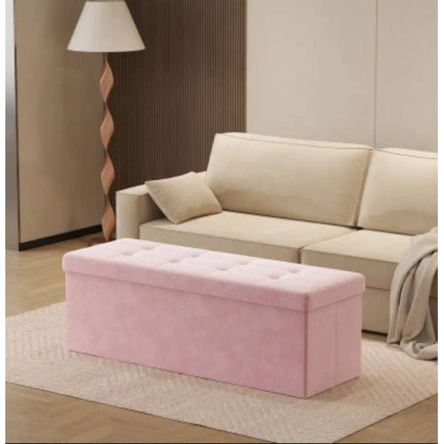 Banc De Rangement Pliable Rose