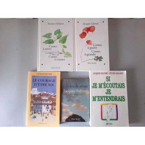 Lot De 5 Livres " Psychosociologie " / Jacques Salomé / Diverses Éditions