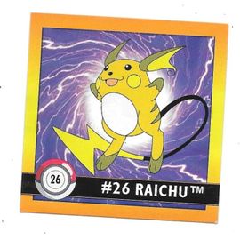Sticker Pokémon Raichu 26 - Artbox (1999)