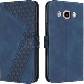Kal-Coque Pour Samsung Galaxy J5 2016, Étui Housse Protection En Cuir Pu [Pochette De Portefeuille] [Magnétique], Antichoc Etui À Rabat Pour Samsung J5 2016 (Bleu)
