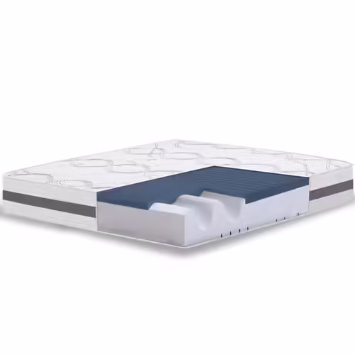 The White Stone Matelas Double 140x190 Memory Foam orthopédique | Hauteur 22 cm | Made in Italy