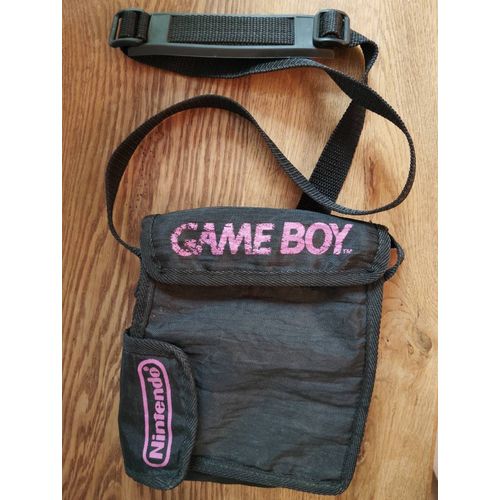 Pochette Sacoche De Transport Housse Officielle Noire Et Rose Nintendo Pour Game Boy