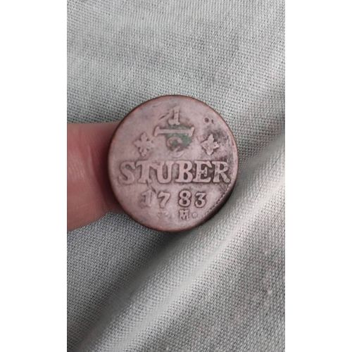 Piece 1/2 Stuber État Allemand 1783