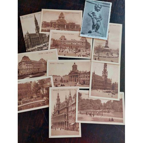 Lot De 11 Cartes Postales Anciennes Et Neuves (Dont 2 Écrites) De Bruxelles Belgique