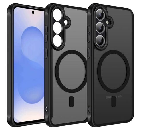 Coque Mat Magnétique Pour Samsung Galaxy S25+/S25 Plus, Compatible Avec Magsafe, Protection D'objectif ,Coque Translucide Antichoc - Hqselection®