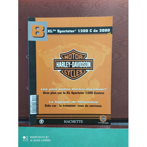 Livret De La Moto Miniature Harley Davidson Xl Sportster 1200 C De 2000 (Collection Hachette 2001 N°7)