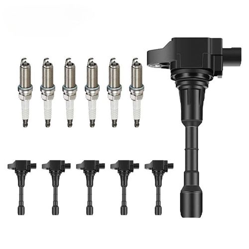 6pcs Bobines D'allumage Uf550 + 6pcs Bougies D'allumage En Iridium 1406 Pour Nissan Infiniti 22448ja10a 22448ja10c C1670