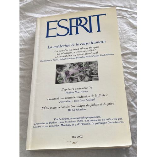 Esprit Numéro 284 Mai 2002