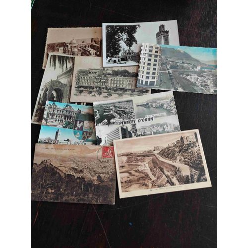 Lot De 9 Cartes Postales Anciennes D'algérie : Oran, Majorité Écrites