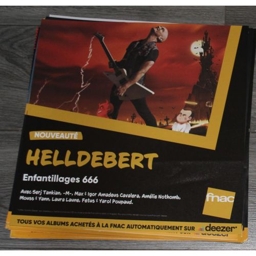 Rare Plv 30x30cm Souple Aldebert Helldebert - Enfantillages 666 / Magasins Fnac