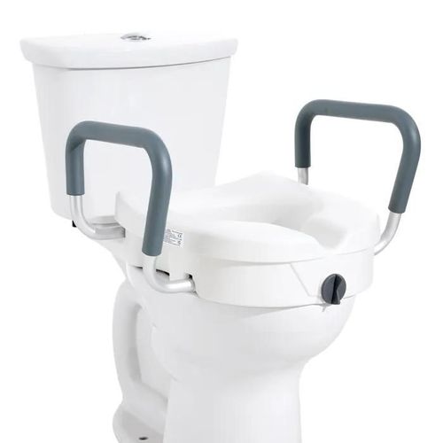 Rehausseur De Toilette 12,7cm-Vevor-Charge 158,7kg, Main Courante En Alu-Réhausseur Wc-Personnes Âgées Handicapés Patients 