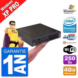 Ultra Mini PC Lenovo M72e Tiny Intel G2020T RAM 4Go Disque 250Go Windows XP pro