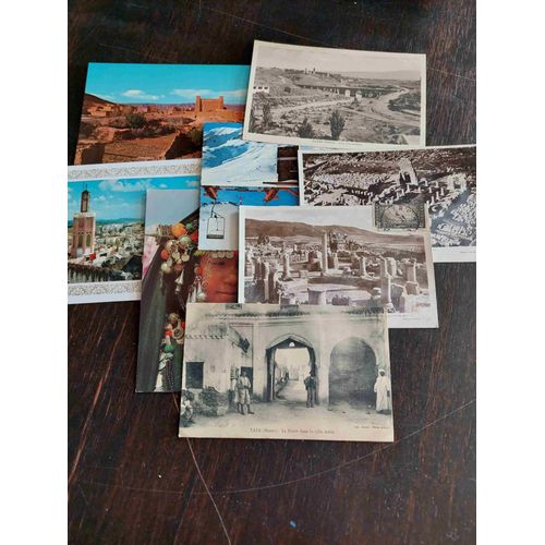Lot De 8 Cartes Postales Anciennes Et Récentes Du Maroc