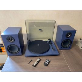 Platine vinyle avec enceintes amplifiées Bluetooth et caisson de basses Triangle