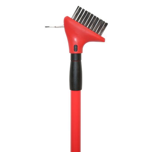 Venteo | Brosse à joints de dallage | Poils en acier robustes | grattoir intégré | Manche télescopique réglable | Matériaux de qualité supérieur | Performances optimales saison après saison