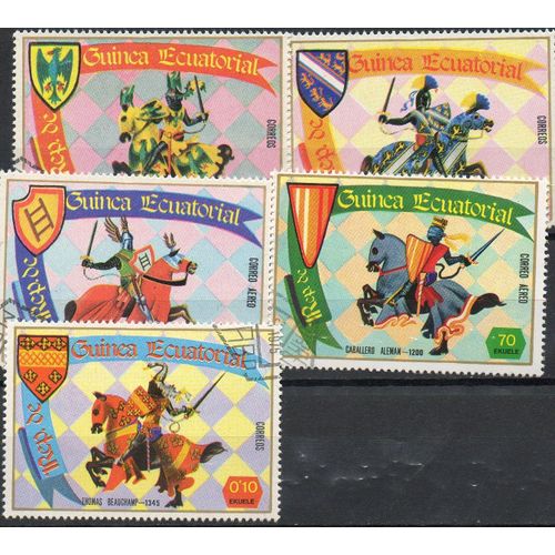 Guinée Équatoriale Timbre La Chevalerie