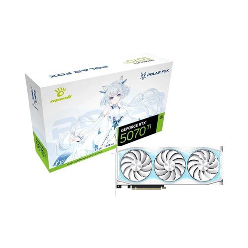 Manli GeForce RTX 5070 Ti Polar Fox OC, GeForce RTX 5070 Ti, 16GB GDDR7, PCI-Express