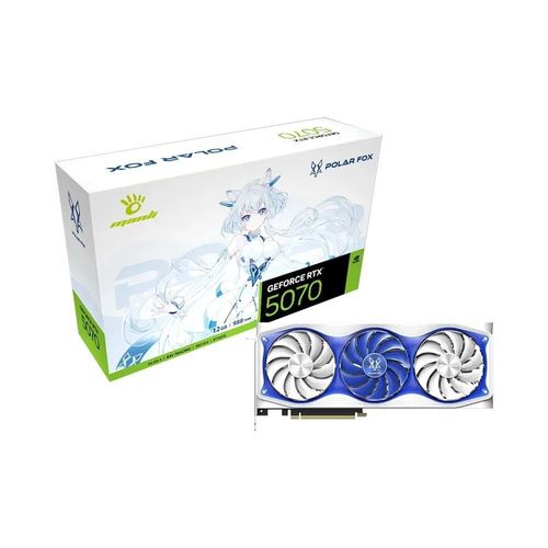 MANLI GeForce RTX 5070 Polar Fox OC, GeForce RTX 5070, 12GB GDDR7, PCI-Express