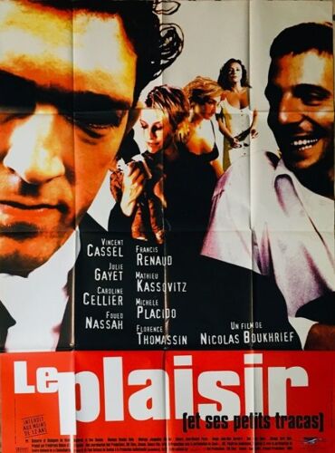 Le Plaisir (Et Ses Petits Tracas) - Affiche Originale De Cinéma - Format 120x160 Cm - Un Film De Nicolas Boukhrief Avec Vincent Cassel, Caroline Cellier, Julie Gayet, Mathieu Kassovitz - Année 1998