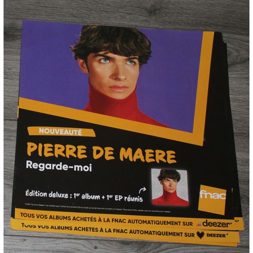 Rare Plv Souple 30x30cm Pierre De Maere Regarde Moi / Magasins Fnac