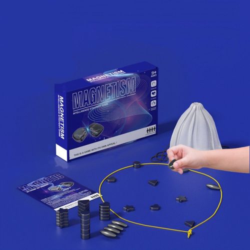 Jeu D'échecs Magnétique : Jeu De Société Familial, Jouet Éducatif, Aimants Multi-Formes, Jeu De Stratégie Amusant Pour Plusieurs Joueurs À La Table (Version Multi-Formes)