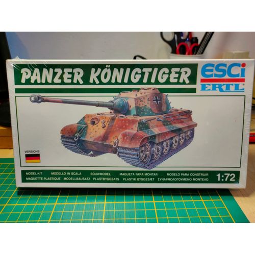 Maquette Char Esci 1/72 : Pz Konigtiger ( Tigre Royal )-Esci