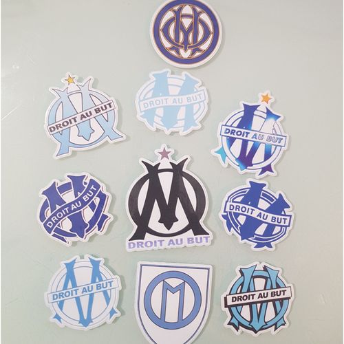 10 Stickers Olympique De Marseille Om Entre 5cm Et 7 Cm