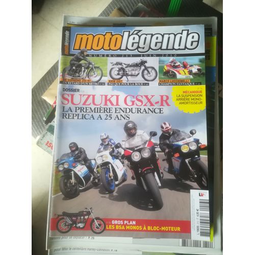 Moto Legende 213 De 2010 Ok Supreme,Suzuki Gsxr 750,Gsxr 1100,Bmw R51/3 Et R67/2 Isdt,Lucchinelli,Pavan,Bsa,