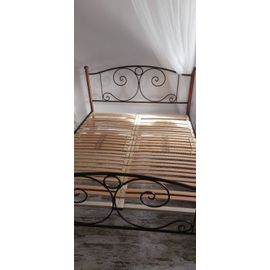 Lit 2 Personnes Et Sommier 160 Fer Forge