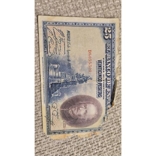25 Pesetas De 1928