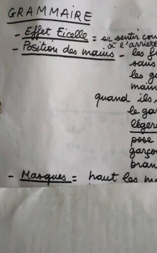 Document De Travail Du Son Et Lumière D'Azay-Le-Rideau Dans Les Années 1980 : Planning Documents Techniques Pour Danse Renaissance Consignes Synopsis Déroulement Du Spectacle De Guy Jacquet