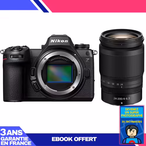 Boitier Nikon Z6 III + Z 24-200mm f/4-6.3 VR + Ebook 'Devenez Un Super Photographe'