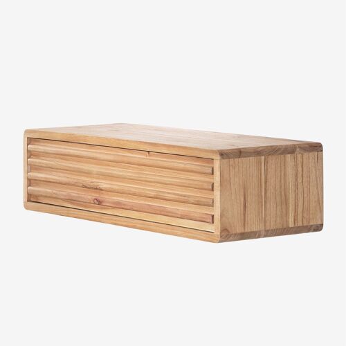 Console d'entrée murale en bois Deleyna Marron Bois Naturel