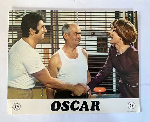 Oscar : Photo D'Exploitation Cinématographique - Format 21,5x27,5 Cm - De Edouard Molinaro Avec Louis De Funès, Claude Rich, Claude Gensac, Mario David - 1967 #