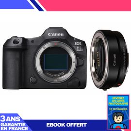 Boitier Canon R5 Mark II + EF-EOS R + Ebook 'Devenez Un Super Photographe'