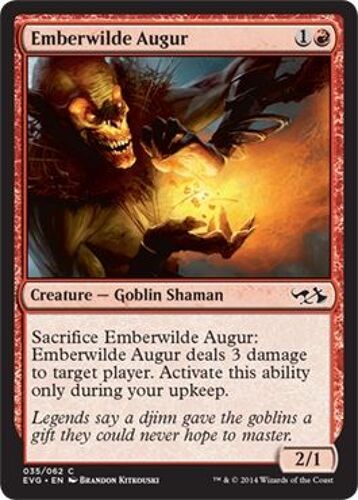 Emberwilde Augur Duel Decks Anthology: Elves Vs. Goblins (Evg) Vo