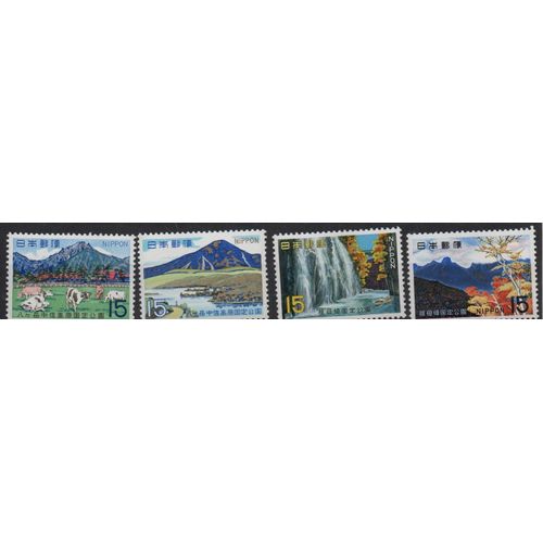 Japon Timbres Paysages