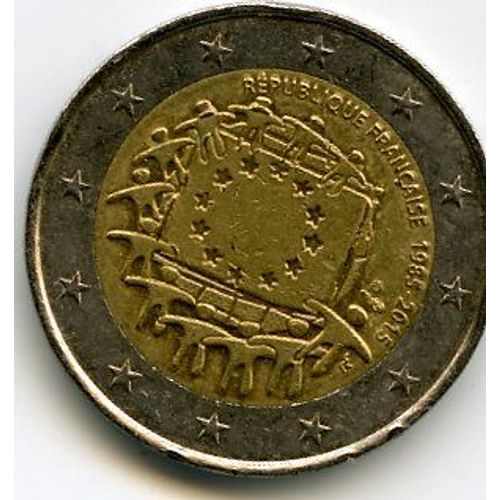 France 2 Euros 2015 Commémorative Drapeau Européen