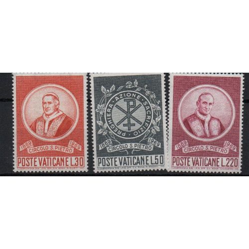 Vatican Timbres Divers 1969