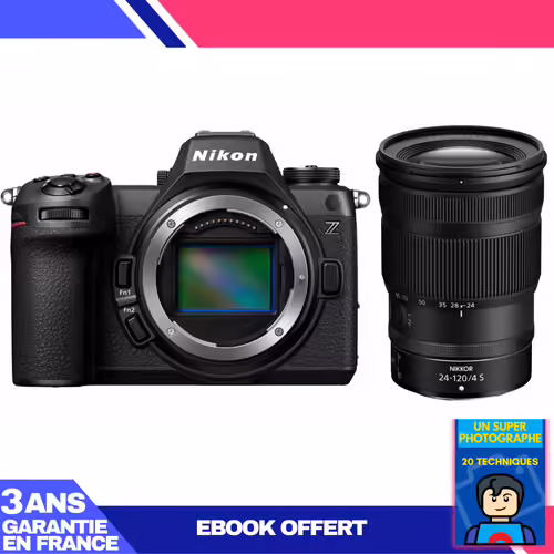 Boitier Nikon Z6 III + Z 24-120mm f/4 S + Ebook 'Devenez Un Super Photographe'