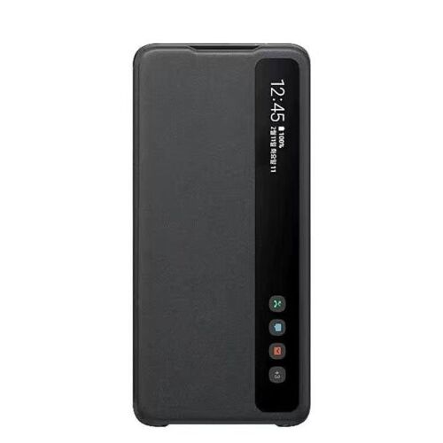 Coque pour Samsung Galaxy S20 Ultra,Clear View Cover,Étui à rabat pour téléphone portable - Noir