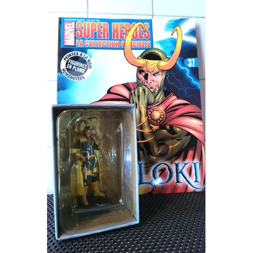 Figurine Plomb Collection Marvel Super Héroes N° 37 : Loki Avec Son Fascicule