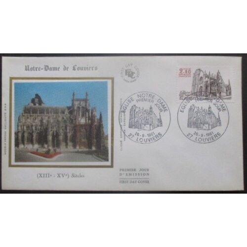 France Fdc Notre Dame De Louviers 26-09-81 Louviers