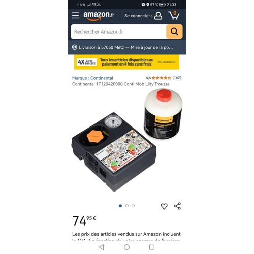 Kit De Gonflage Continental Tres Efficace