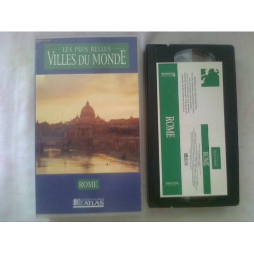 4 Cassettes Vidéo Vhs - Villes Du Monde : Paris, Saint-Pétersbourg, New York, Rome