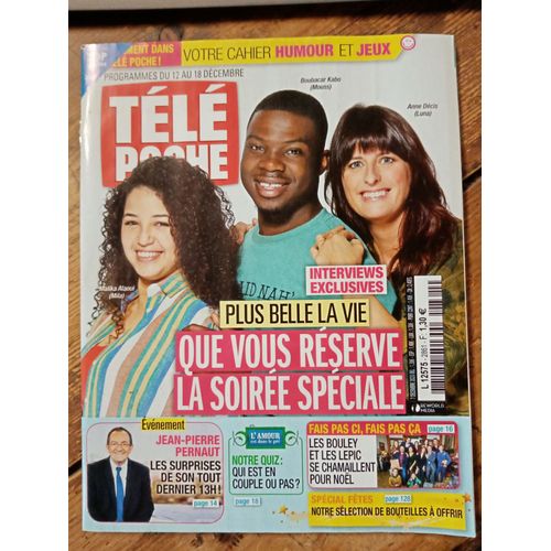 Tele Poche 2861 Du 07/12/2020 Plus Belle La Vie Pernault Fais Pas Ci