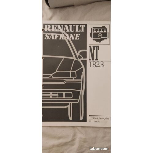 Manuel D'Atelier N.T 1823 Renault Safrane-Particularités Des Véhicules : B548 Moteur 8144 (Ssu)-Informations Complémentaires Pour Les Véhicules : B541 Moteur J7t 8 Soupapes-B542 Moteur J7r 12 Soupapes