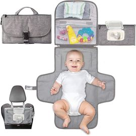 Matelas À Langer Portable Imperméable Pliable - Aucune - Tapis A Langer Bebe, Facile À Nettoyer, Avec Un Distributeur De Lingettes