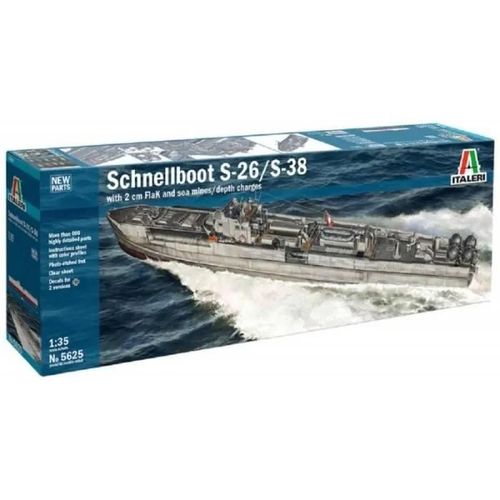 Maquette Bateau Schnellboot S-26 / S-38 - Italeri - 1:35 - Ref : 14383-Italeri